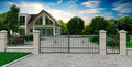 Single Swing Gate Wicket 90 x 150 cm, left