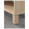 BESTÅ Cabinet unit, white stained oak effect, 60x40x202 cm