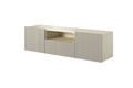 Wall-Mounted TV Cabinet Nicole 150 cm, cashmere/matt cashmere