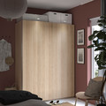 PAX / HASVIK Wardrobe, white stained oak effect/white stained oak effect, 150x66x201 cm