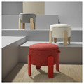 FÖRLUNDA Pouffe, with storage/Tonerud red