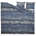 KLIPPNEJLIKA Duvet cover and 2 pillowcases, blue/multicolour, 200x200/50x60 cm