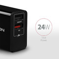 AXAGON Wall Charger EU Plug ACU-QS24 Smart 5V 1,2A + 1