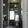 ENHET Wall storage combination, anthracite/white, 80x32x150 cm