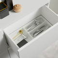 BESTÅ Storage combination w doors/drawers, white/Lappviken/Stubbarp white, 120x42x74 cm