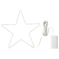 STRÅLA LED pendant lamp, battery-operated/star-shaped, 27 cm