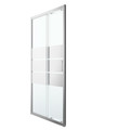 GoodHome Slidin Shower Door Beloya 100 cm, chrome/mirror glass