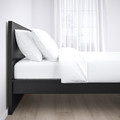 MALM Bed frame, high, black-brown, Lönset, 140x200 cm