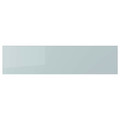 KALLARP Drawer front, high-gloss light grey-blue, 80x20 cm