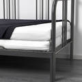 FYRESDAL Day-bed with 2 mattresses, black/Vannareid firm, 80x200 cm