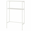 ENHET Frame w shelves for washing machine, white, 80x30x129 cm