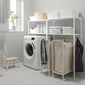 ENHET Wall storage combination, white, 160x30x129 cm