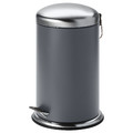 MJÖSA Pedal bin, dark grey, 12 l