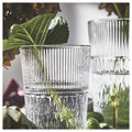 SMÄLLSPIREA Vase, clear glass/patterned, 17 cm