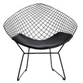 Chair with Seat Pad HarryArm, black