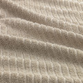 VÅGSJÖN Bath towel, light beige, 70x140 cm