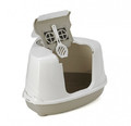 Corner Cat Litter Toilet with Filter, beige