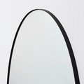 LINDBYN Mirror, black, 50 cm