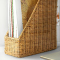 TRUMMIS Magazine file, handmade rattan