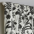 ROTVECKLARE Curtains, 1 pair, white/anthracite, 145x300 cm