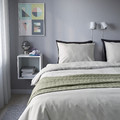 PILTANDVINGE Duvet cover and pillowcase, grey, 150x200/50x60 cm