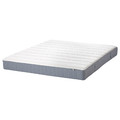 LYNGÖR Divan bed, Vesteröy medium firm/light blue dark grey, 140x200 cm