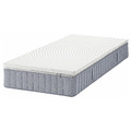 VALEVÅG Mattress and mattress pad, firm light blue/Nordberget white, Standard Single