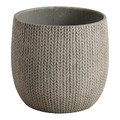 Verve Plant Pot Knit, outdoor, 46cm, beige