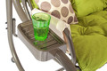 Large Garden Swing with Cushions, lime