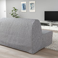 LYCKSELE HÅVET 2-seat sofa-bed, Knisa light grey