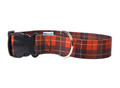 Matteo Dog Collar Plastic Buckle 25mm, Tartan