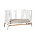 LEANDER Baby Cot LUNA™ 0-3y, White/Oak