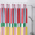 BANJANTRÄD Shower curtain, multicolour, 180x200 cm