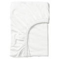 LEN Fitted sheet, white, 70x160 cm