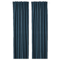 ROSENMANDEL Room darkening curtains, 1 pair, dark blue, 135x300 cm