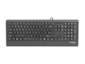 Natec Wired Keyboard BARRACUDA Slim USB, black