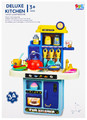 Deluxe Kitchen Playset with 34 Accessories, Light & Sound 3+