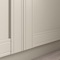 PAX / FLISBERGET Wardrobe combination, grey-beige/grey-beige, 200x60x201 cm