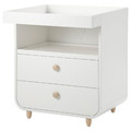 MYLLRA Changing table with drawers, white