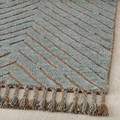 KLAPPERSTARR Rug, high pile, blue/handmade, 240x300 cm