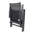 GoodHome Foldable Garden Armchair Batz, black