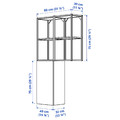 ENHET Storage combination, white/pale grey-green, 80x32x150 cm