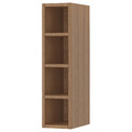 VADHOLMA Open storage, brown, stained ash, 20x37x80 cm