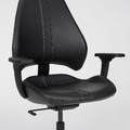 UPPSPEL / GRUPPSPEL Gaming desk and chair, black/Grann black, 180x80 cm