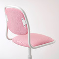 ÖRFJÄLL Children's desk chair, white, Vissle pink