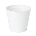 Plant Pot GoodHome 12 cm, steel, white