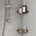 GoodHome Shower Corner Shelf Koros, chrome