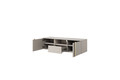 Wall-Mounted TV Cabinet Verica 150 cm, cashmere/gold handles