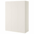PAX Wardrobe, white, Forsand white, 150x60x201 cm