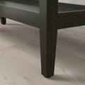 IDANÄS Console table, dark brown stained, 104x32x95 cm